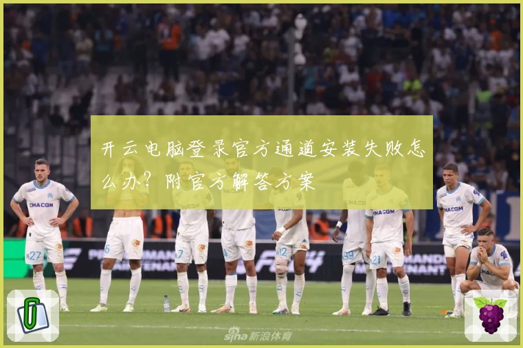 开云电脑登录官方通道安装失败怎么办？附官方解答方案